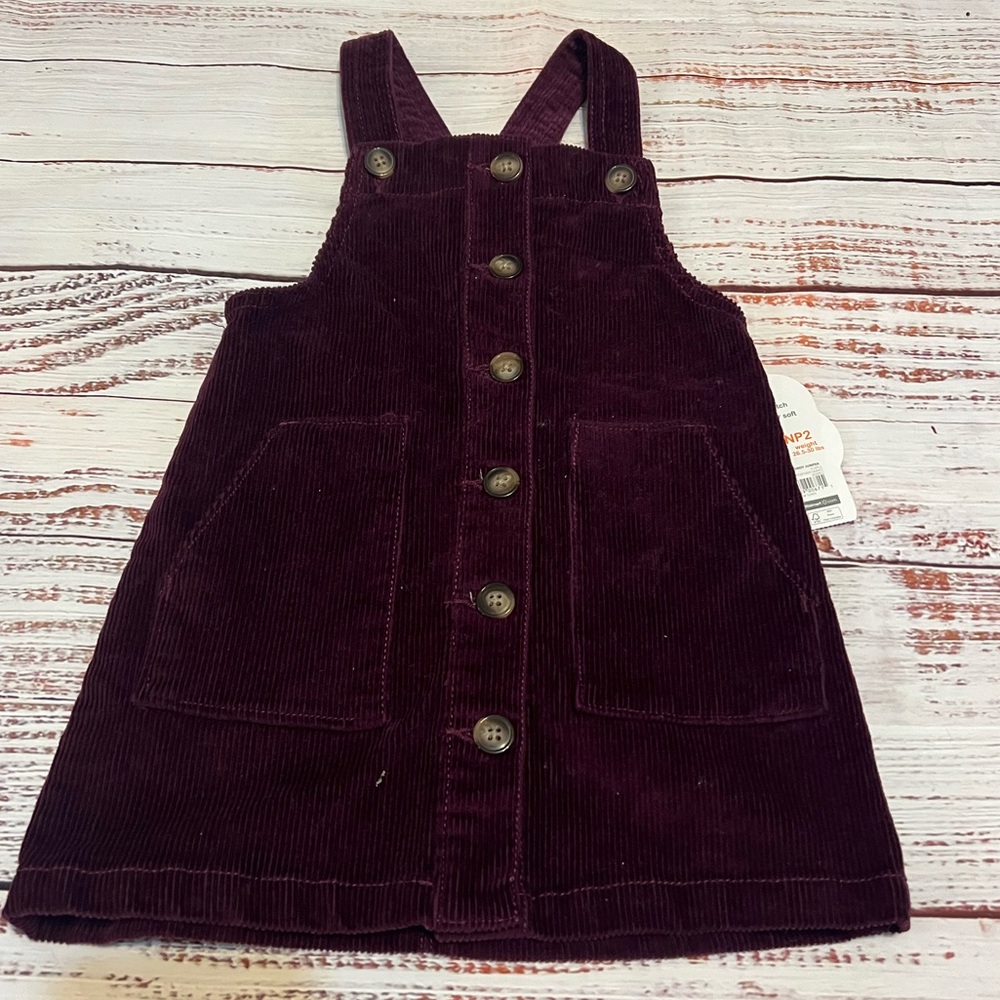 Wonder Nation | Kids Corduroy Pinafore Dress - Purple